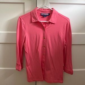 Vineyard vines pink button down